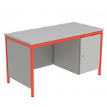 Lehrertisch, 130x65 cm (B/T), 72 cm hoch, Platte: Melamin, ABS-Kante, 